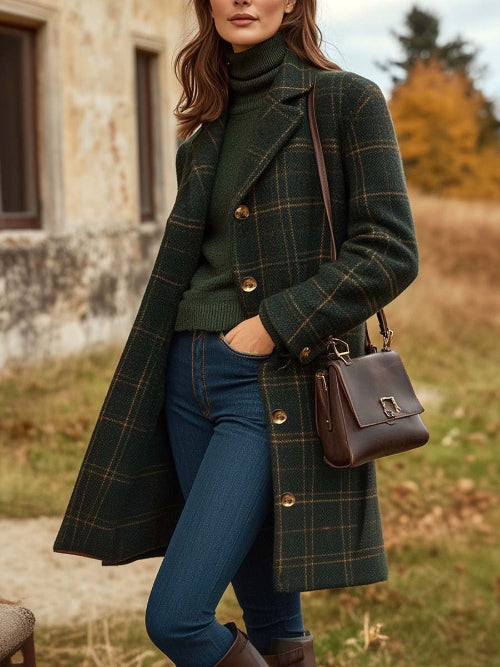 Women's Long Coat for Autumn Winter Occasions