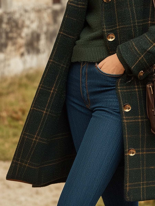 Women's Long Coat for Autumn Winter Occasions