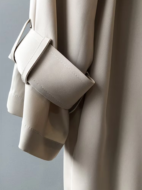 Women's Long Coat for Transitional Weather and Outings