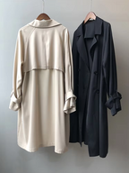 Women's Long Coat for Transitional Weather and Outings