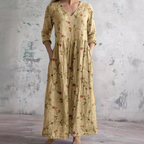 Women's Long Dress for Leisure and Transitional Occasions
