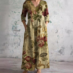 Women's Long Dress for Leisure and Transitional Occasions