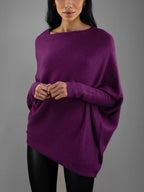 Women's Off Shoulder Knit Sweater for Autumn Wear