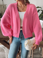 Women's Open Front Knit Cardigan for Autumn Winter Wear