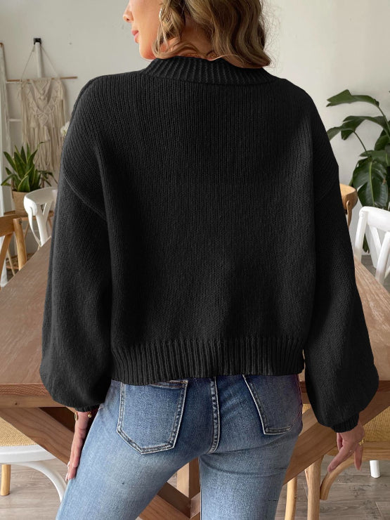 Women's Open Front Knit Cardigan for Autumn Winter Wear