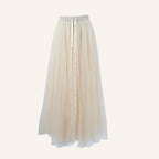 Women's Pleated Maxi Skirt for Autumn Winter Wear