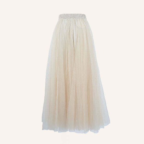 Women's Pleated Maxi Skirt for Autumn Winter Wear