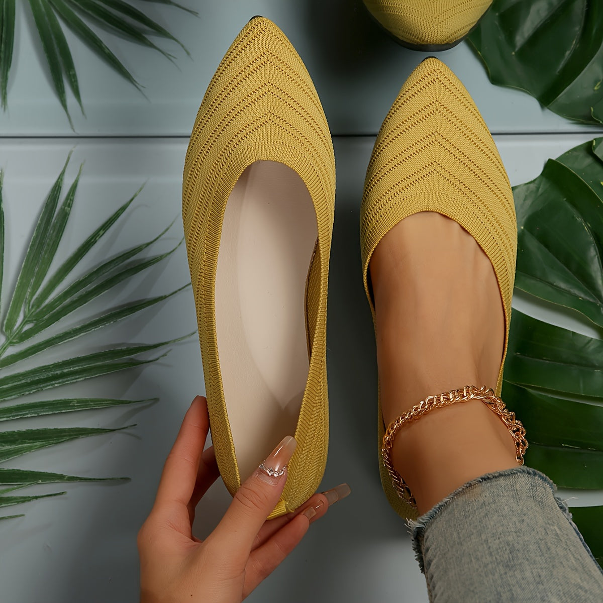 Women's Pointed Flats for Elegant Everyday Summer Wear