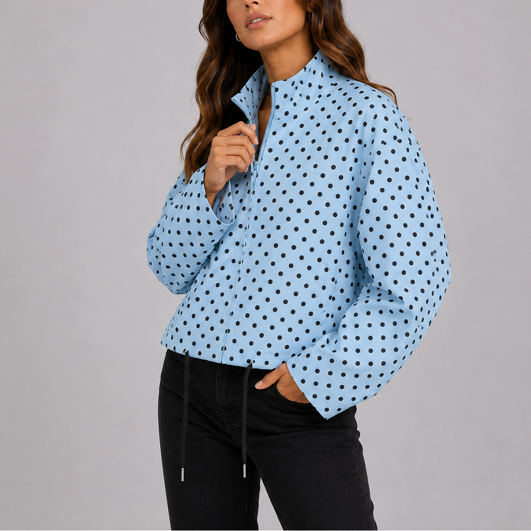 Women's Printed Jacket for Spring Autumn Everyday Wear