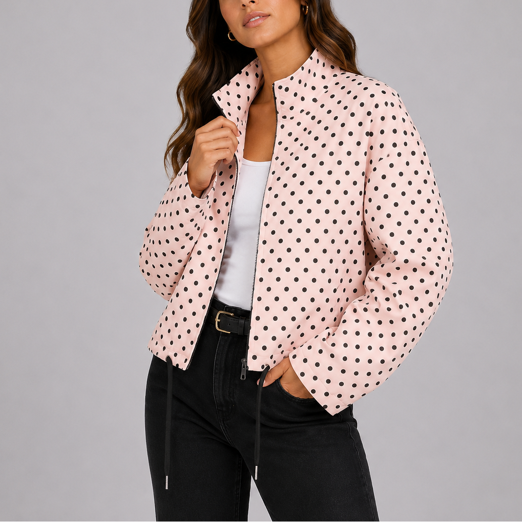 Women's Printed Jacket for Spring Autumn Everyday Wear