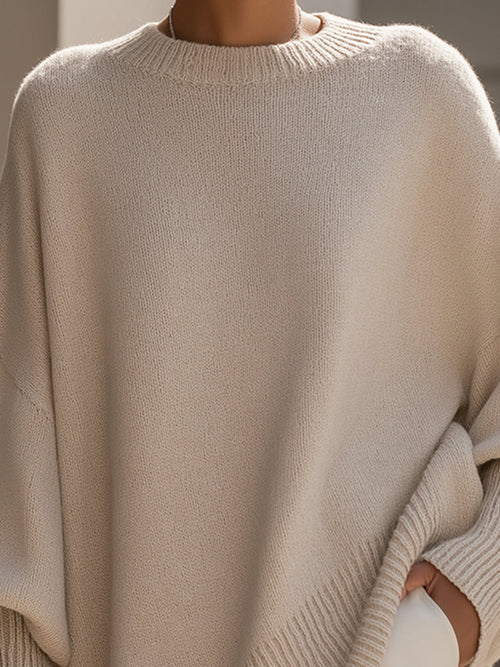 Women's Relaxed Sweater for Cooler Seasonal Wear