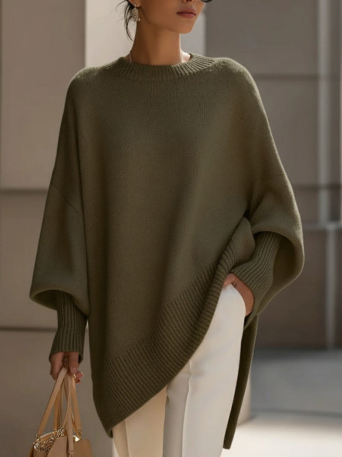 Women's Relaxed Sweater for Cooler Seasonal Wear