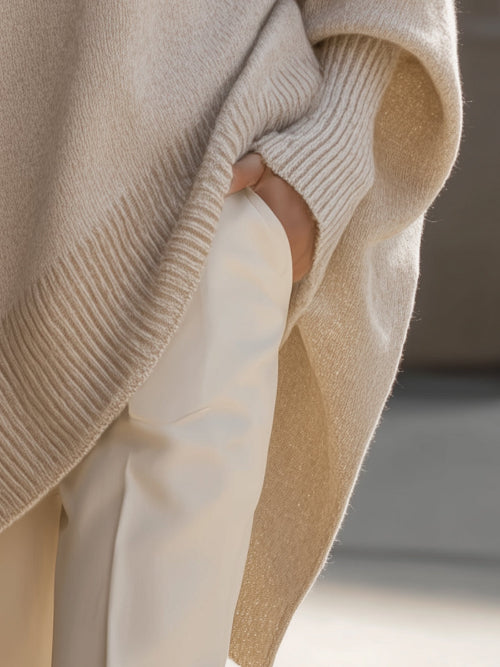 Women's Relaxed Sweater for Cooler Seasonal Wear