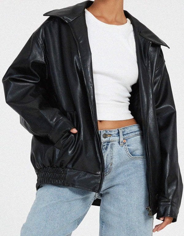 Women's Relaxed Zip Jacket for Autumn Wear