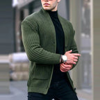 Women's Ribbed Knit Button Front Long Cardigan Sweater