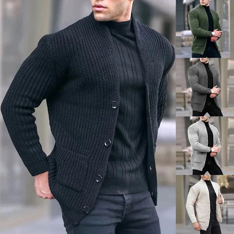 Women's Ribbed Knit Button Front Long Cardigan Sweater