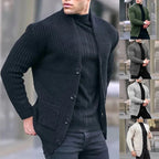 Women's Ribbed Knit Button Front Long Cardigan Sweater