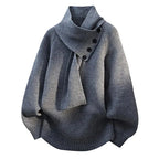 Women's Shawl Collar Knit Sweater for Winter Wear
