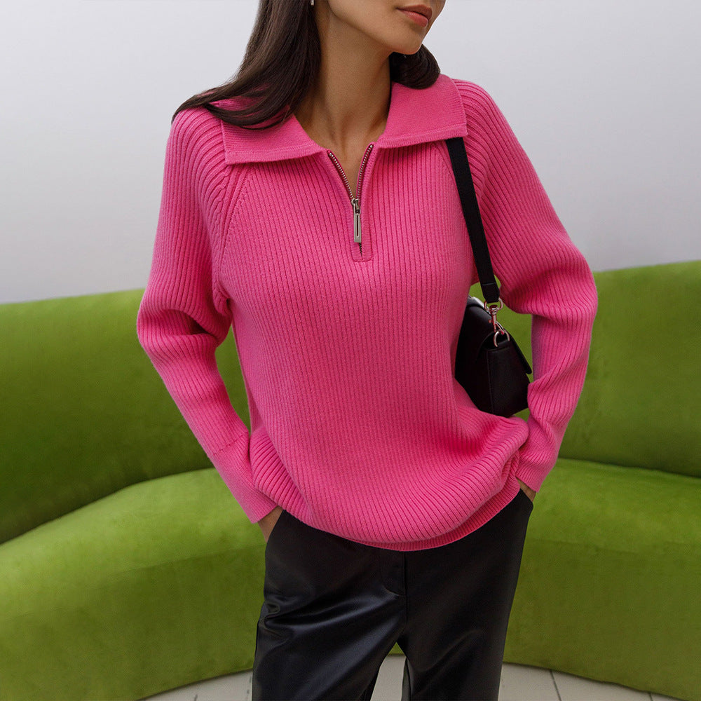 Women's Shawl Collar Knit Sweater for Winter Wear