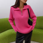Women's Shawl Collar Knit Sweater for Winter Wear