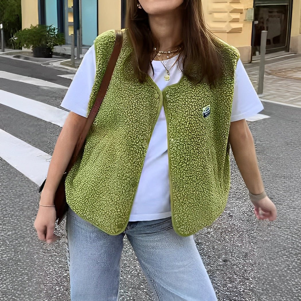 Women's Sleeveless Vest for Spring Layering Wear