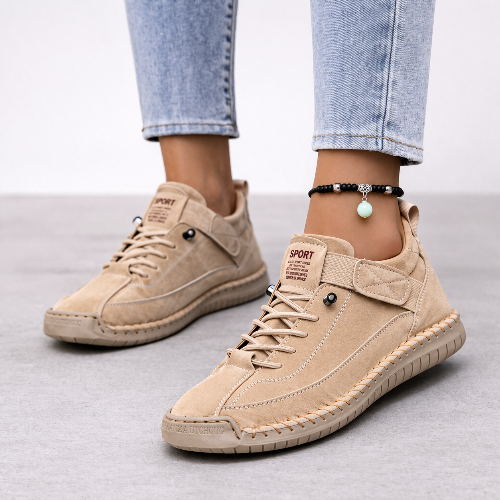 Women's Lace-Up Sneakers for Daily Walking and Leisure