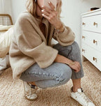 Women's Soft Knit Button Front Cardigan for Autumn