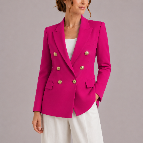 Women's Structured Blazer for Spring Summer Formal Occasions