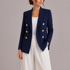 Women's Structured Blazer for Spring Summer Formal Occasions