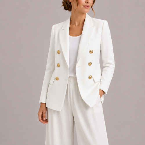 Women's Structured Blazer for Spring Summer Formal Occasions