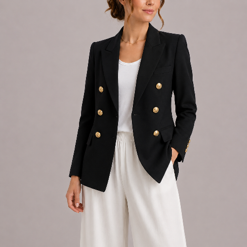 Women's Structured Blazer for Spring Summer Formal Occasions