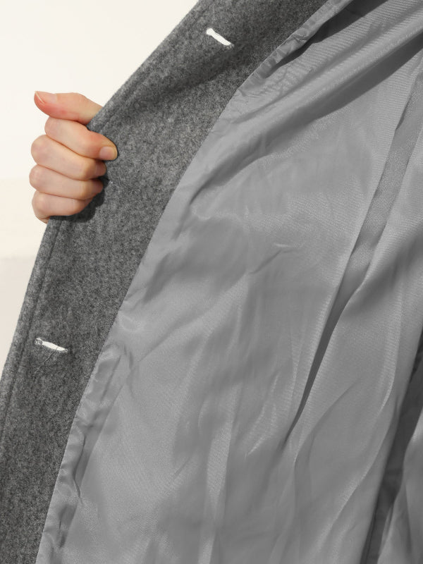 Women's Structured Coat for Autumn Winter Wear