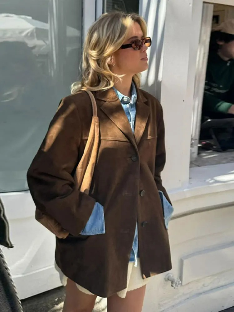 Women's Structured Jacket for Autumn Winter Wear