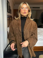 Women's Structured Jacket for Autumn Winter Wear