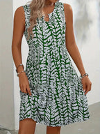 Women's Summer Dress with Pattern for Leisure