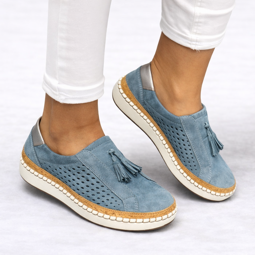 Women's Tassel Slip On Shoes for Everyday Summer Wear