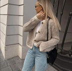 Women's Textured Button Cardigan for Cooler Days