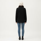 Women's Textured Collared Sweater for Autumn Winter Wear