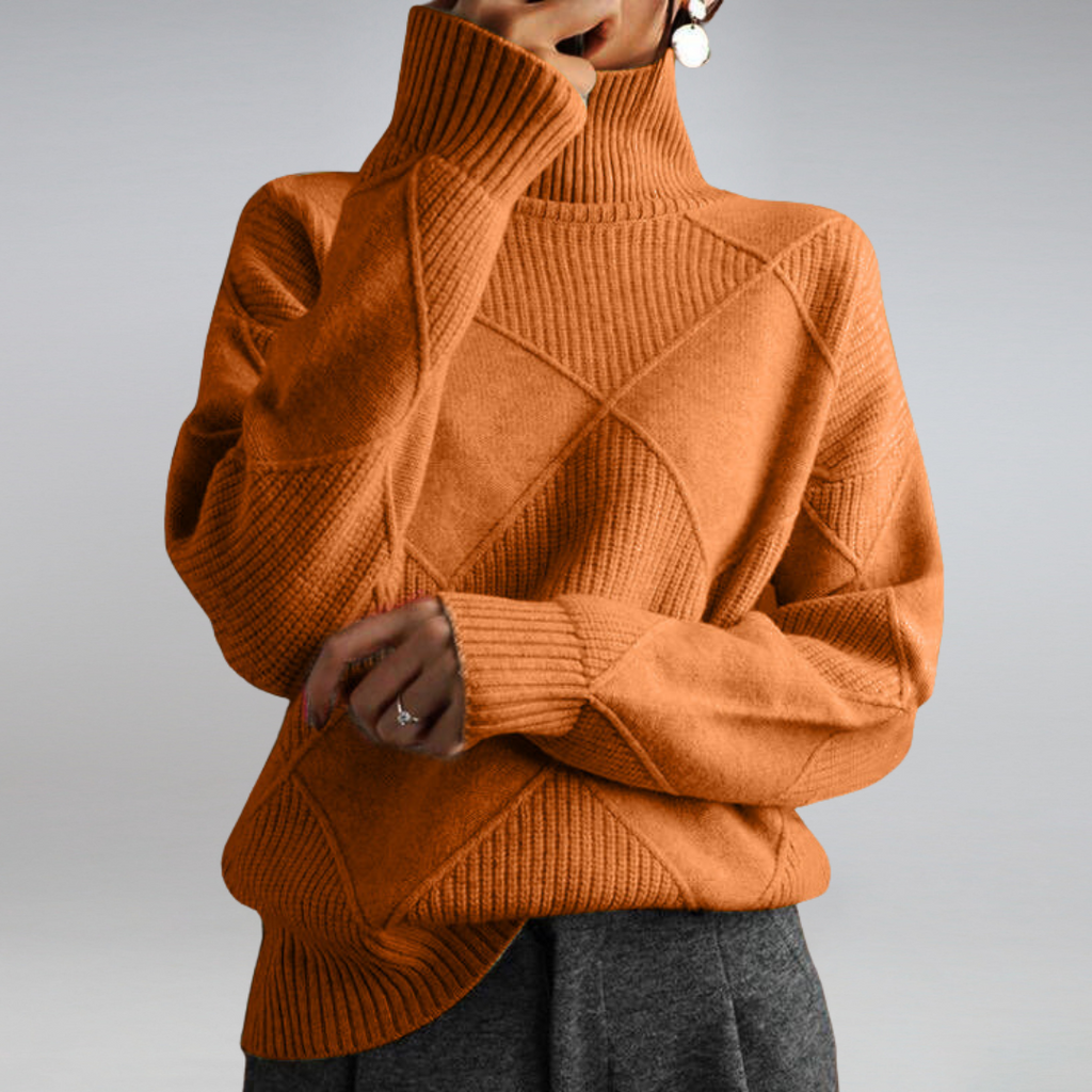 Women's Turtleneck Sweater for Autumn Winter Wear