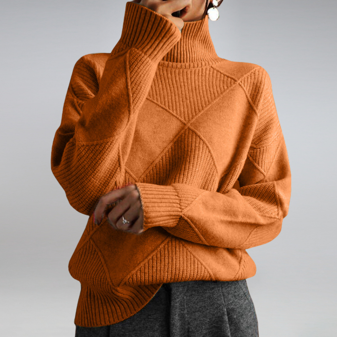 Women's Turtleneck Sweater for Autumn Winter Wear