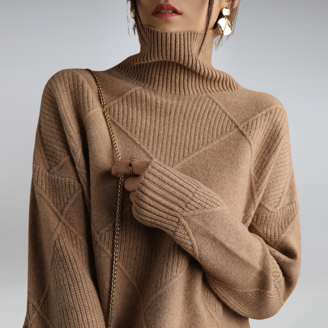 Women's Turtleneck Sweater for Autumn Winter Wear