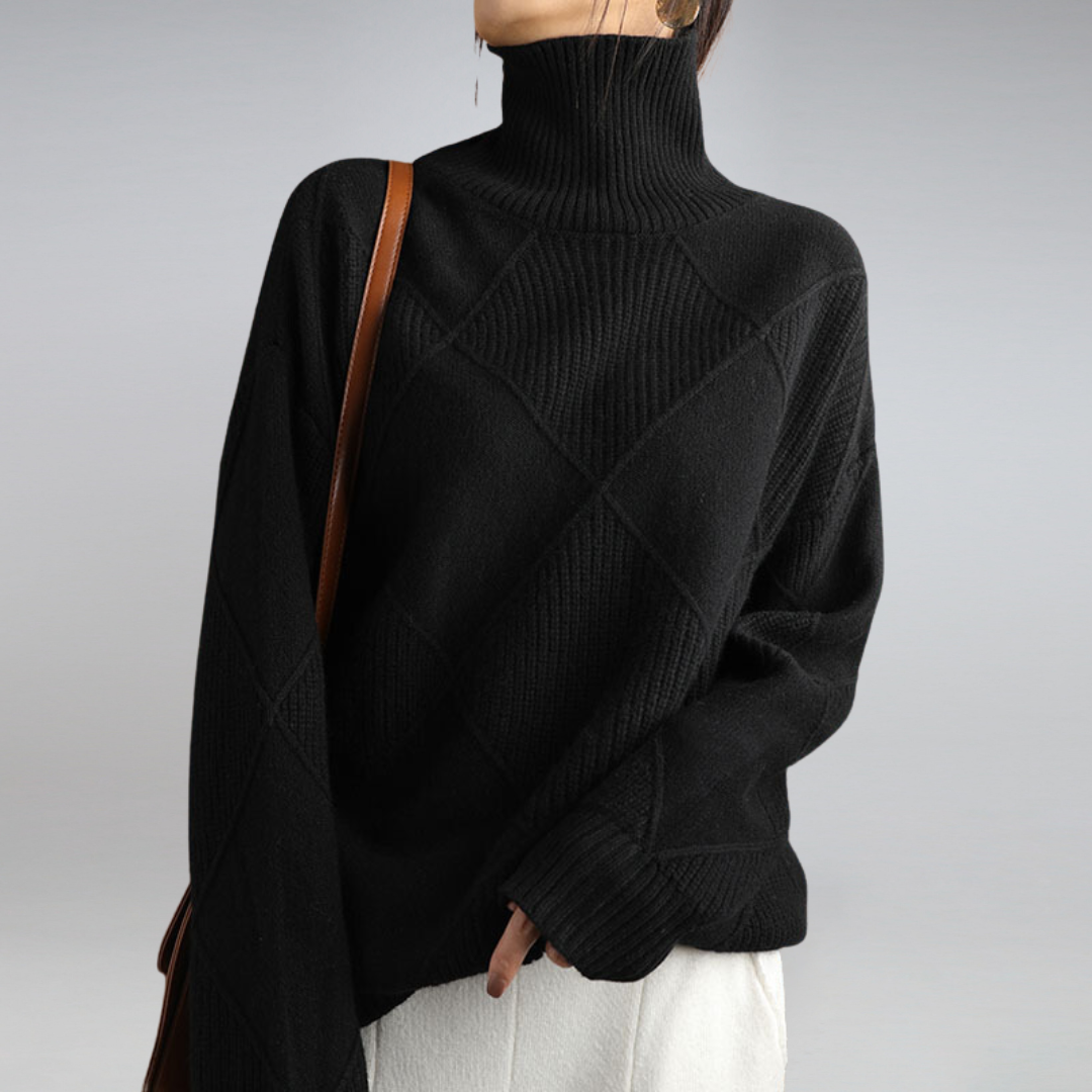 Women's Turtleneck Sweater for Autumn Winter Wear