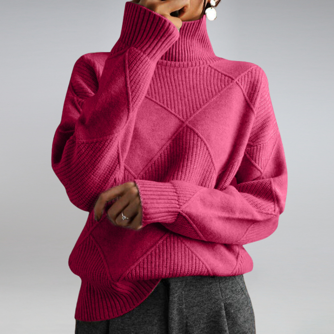 Women's Turtleneck Sweater for Autumn Winter Wear