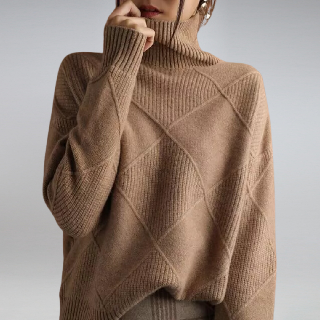 Women's Turtleneck Sweater for Autumn Winter Wear