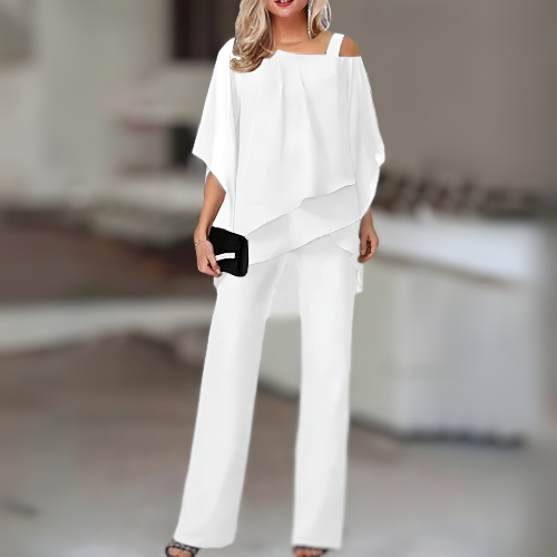 Women's Two Piece Trousers Set for Seasonal Wear
