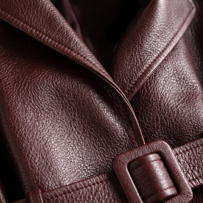 Women's Belted Jacket with Notch Lapel additional view 5