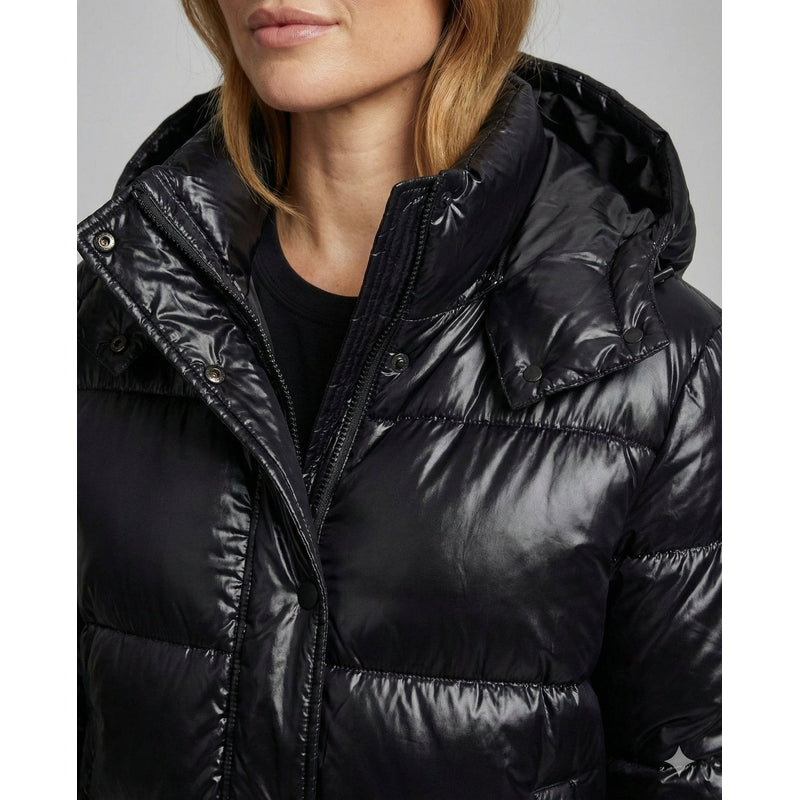 Women's Glossy Hooded Puffer Jacket additional view 6