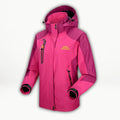 Women's Hooded Outdoor Jacket with Zip Pockets in Pink