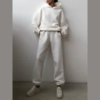 Women's hooded sweatshirt and jogger set – styled view 2