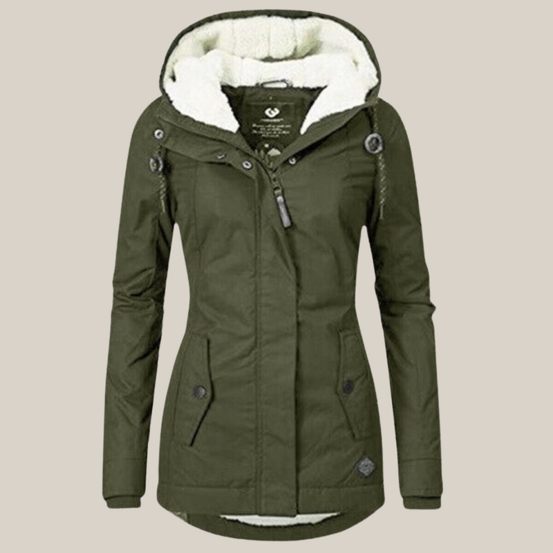 Women's Hooded Winter Jacket with Plush Lined Hood additional view 10